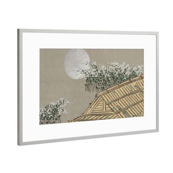 Poster mit Rahmen Silber "Herbstblumen (Aki no hana)" artboxONE - Natur,Architektur