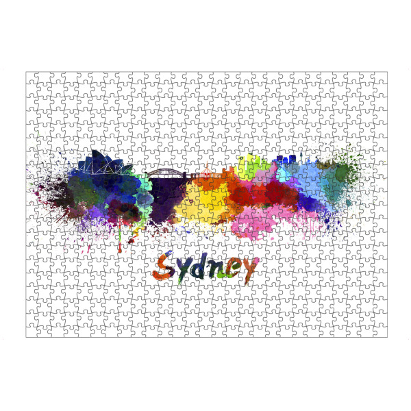 artboxONE Puzzle "SYDNEY skyline in watercolor-x" artboxONE - Städte,Abstrakt,Architektur