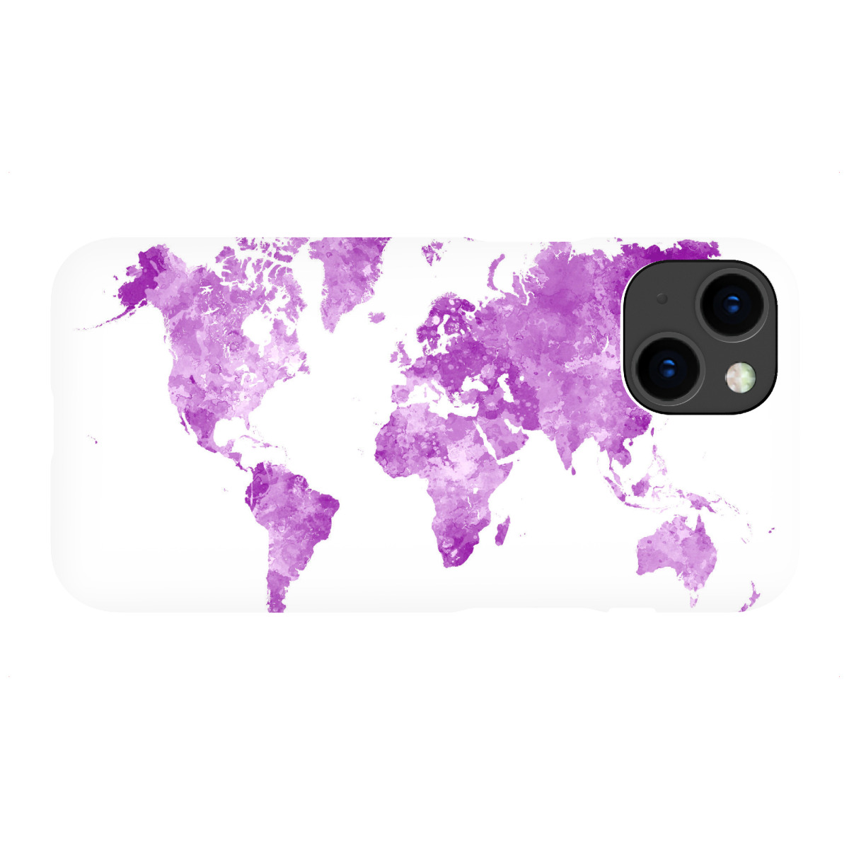"Watercolor world map-d"für iPhone - Premium-Case Handyhülle artboxONE