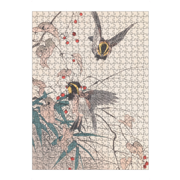 artboxONE Puzzle "Vögel essen Beeren" artboxONE - Natur,Floral,Tiere