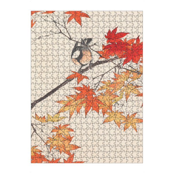 artboxONE Puzzle "Vogel auf einem Ast im Herbst" artboxONE - Natur,Floral,Tiere
