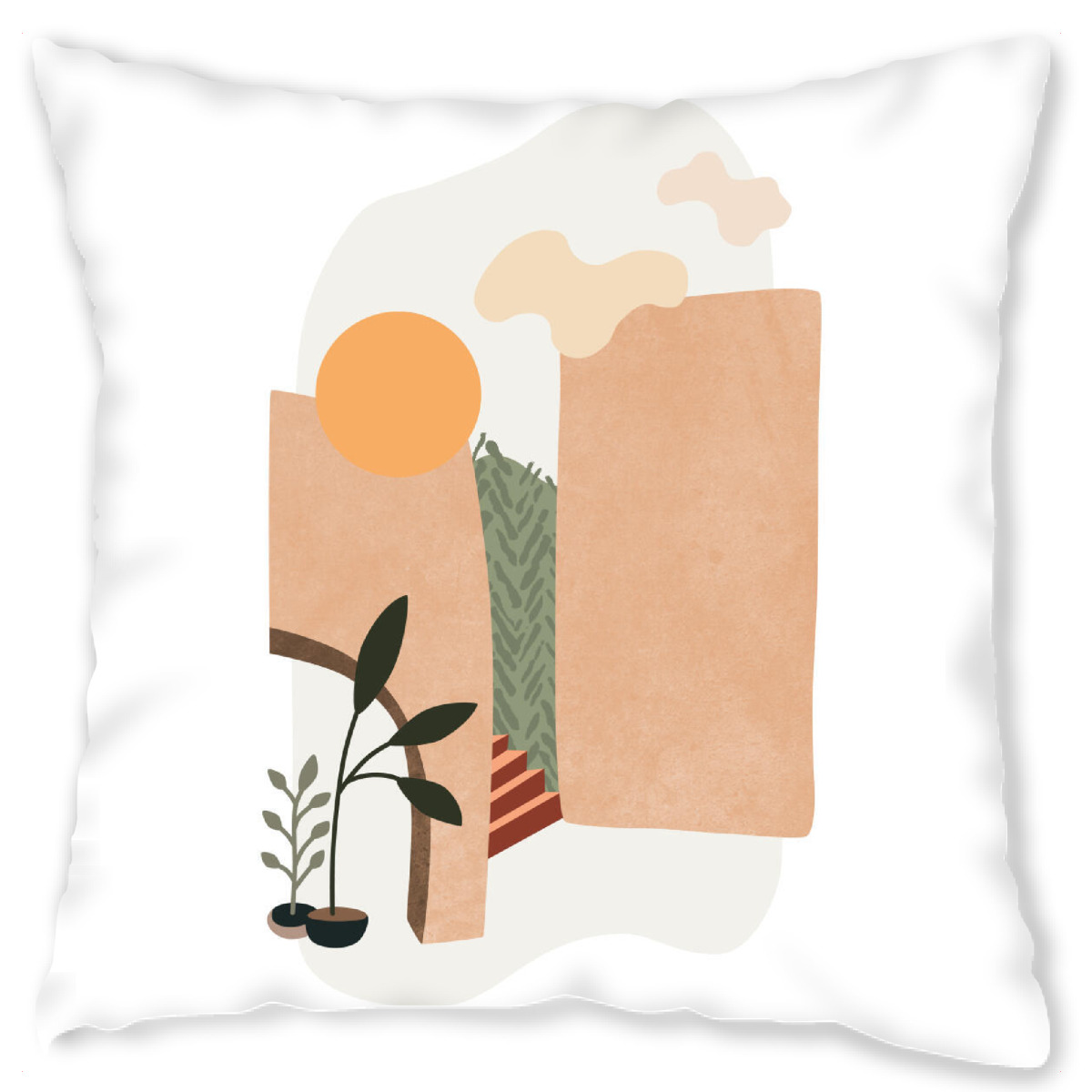 Design-Kissen "Moroccan Terracotta Medinas" artboxONE - Natur,Reise,Abstrakt
