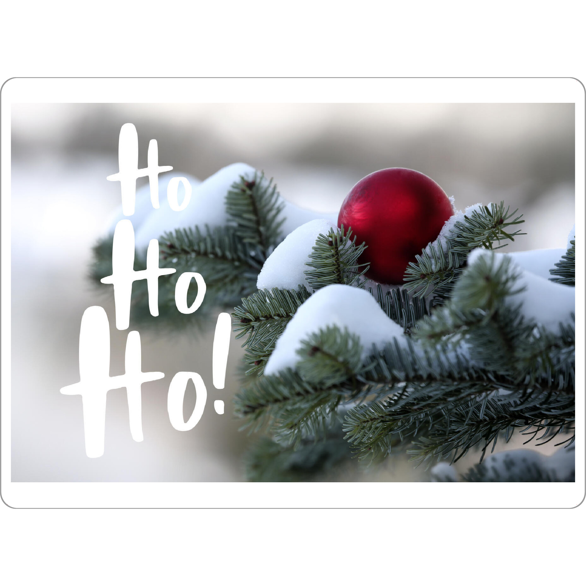 Tischset "Weiße Weihnachten Ho, ho, ho!" artboxONE - Typografie,Natur,Weihnachten