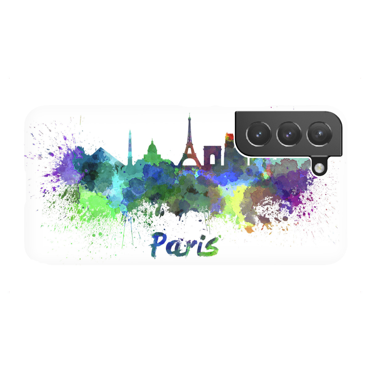 "PARIS skyline in watercolor-j"für Samsung Galaxy - Premium-Case Handyhülle artboxONE