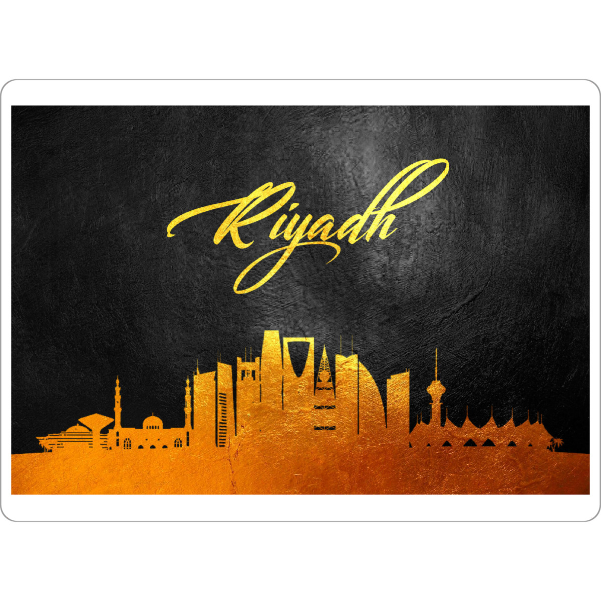 Tischset "Riyadh Saudi Arabia Gold" artboxONE - Städte - Riyadh,Saudi arabia,Gold,Skyline,City,Stadt - Bild riyadh