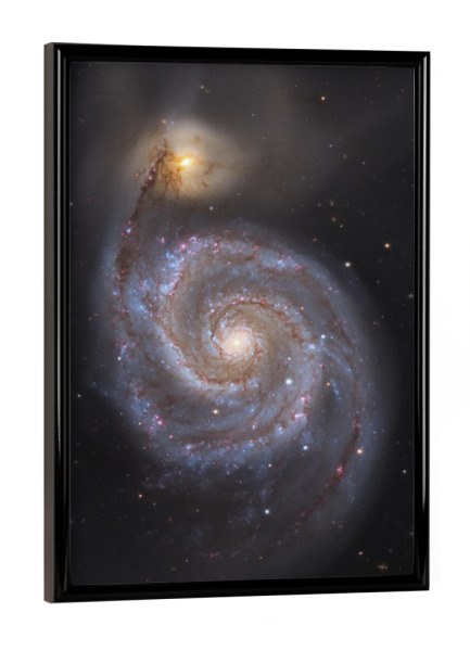 Poster mit schwarzem Rahmen "Whirlpool" artboxONE - Galaxy - Universum,Galaxy,Weltall,Sterne,Deepsky,Weltraum,Universe,Space,Stars