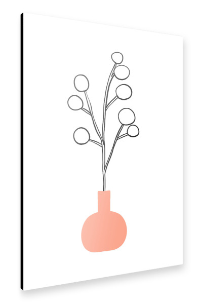 Alu-Dibond "Flower Branch Vase" 30x20 cm artboxONE