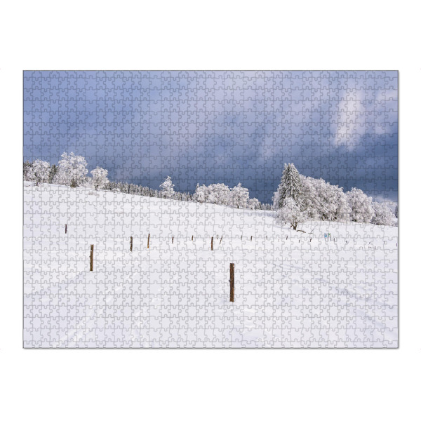 Puzzle Ravensburger "Landschaft mit Bäumen und Schnee" artboxONE - Natur,Reise