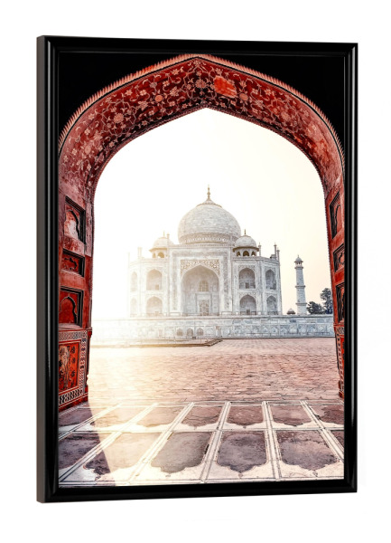 Poster mit schwarzem Rahmen "The Pearl Of Agra" artboxONE - Städte,Reise,Architektur,Reise / Asien,Reise / Länder