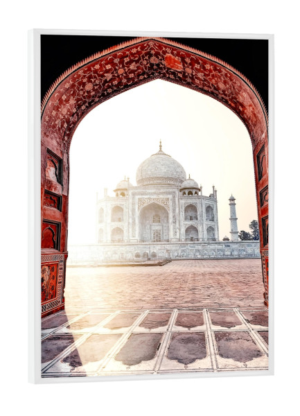 Poster mit weißem Rahmen "The Pearl Of Agra" artboxONE - Städte,Reise,Architektur,Reise / Asien,Reise / Länder