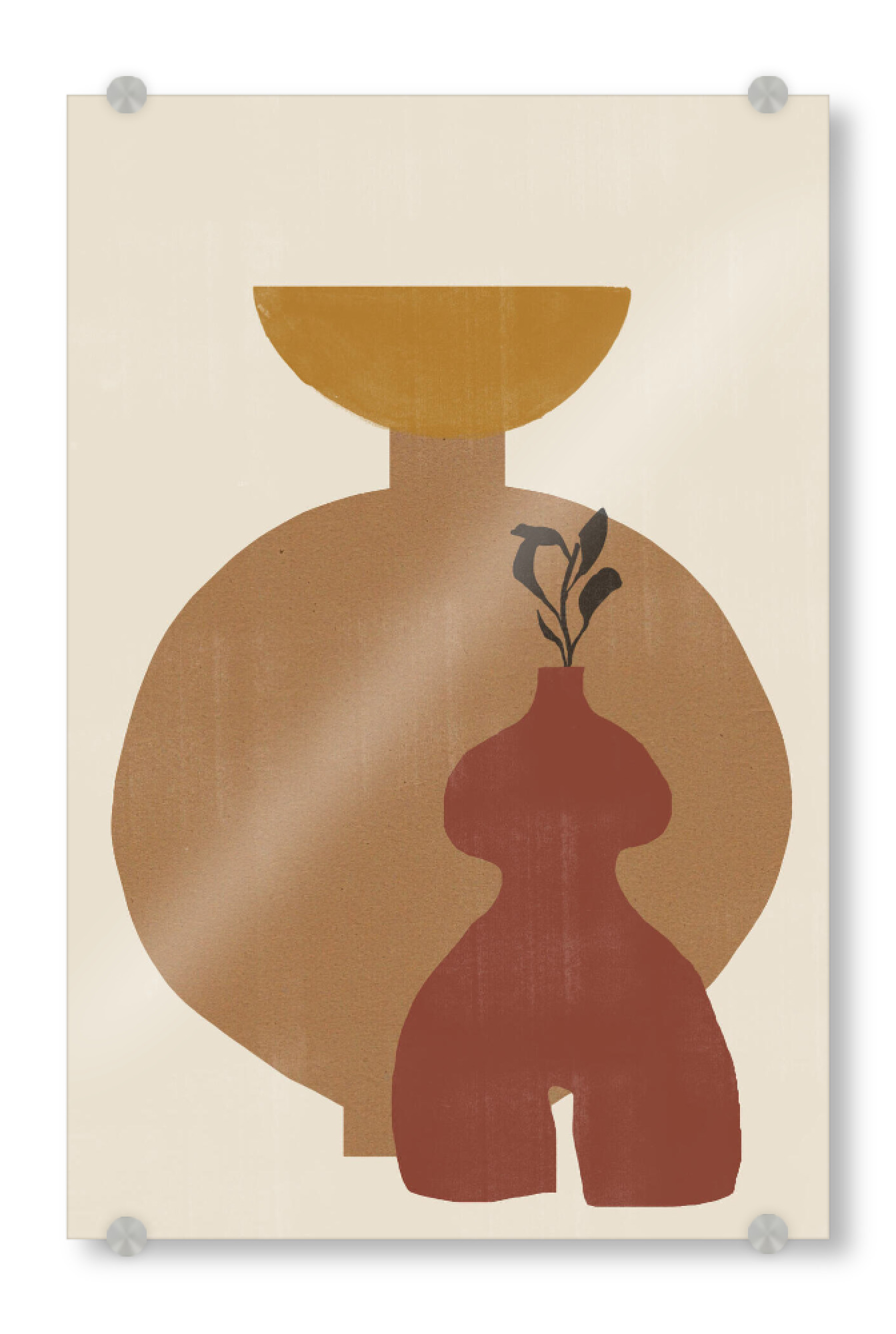 Acrylglasbild "Modern Vases, Woman Shapes" artboxONE - Abstrakt,Geometrie