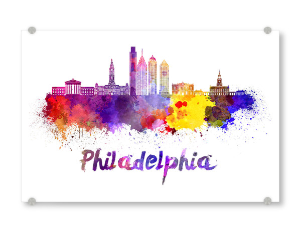 Acrylglasbild "PHILADELPHIA skyline -k" artboxONE - Städte,Abstrakt,Architektur