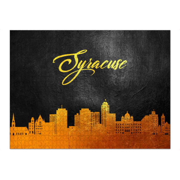 Puzzle Ravensburger "Syracuse New York Gold Skyline" artboxONE - Städte - Syracuse,New york,Gold,Skyline,City,Stadt - Bild syracuse