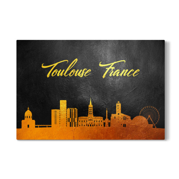Galerie-Print "Toulouse France Gold Skyline" 30x20 cm artboxONE