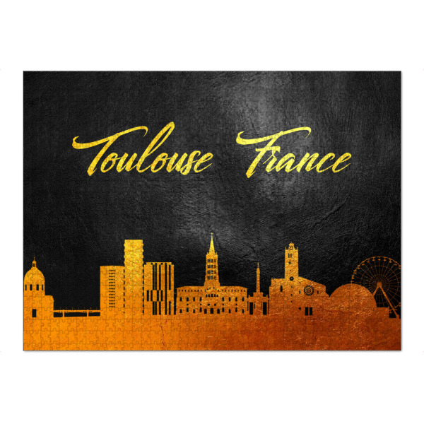 Puzzle Ravensburger "Toulouse France Gold Skyline" artboxONE - Städte - Toulouse,Gold,Skyline,France,City,Stadt,Frankreich - Bild toulouse