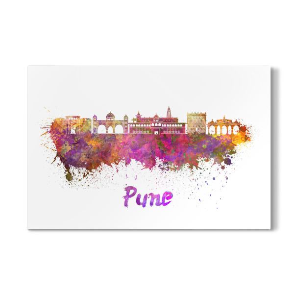 Galerie-Print "PUNE skyline in watercolor" 30x20 cm artboxONE