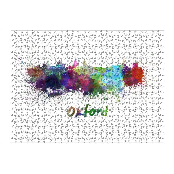 artboxONE Puzzle "OXFORD skyline in watercolor" artboxONE - Städte,Abstrakt,Architektur