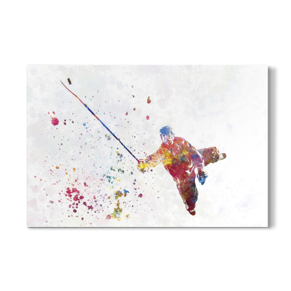 Galerie-Print "Ice hockey in watercolor-b" 30x20 cm artboxONE