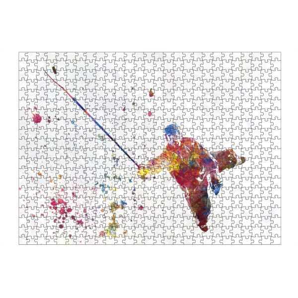 artboxONE Puzzle "Ice hockey in watercolor-b" artboxONE - Abstrakt,Sport