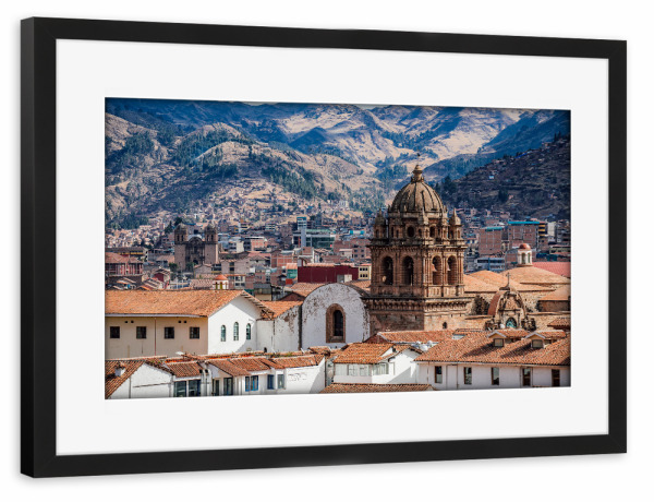 Poster mit Rahmen schwarz "Cusco - Peru" artboxONE - Reise,Architektur,Reise / Länder