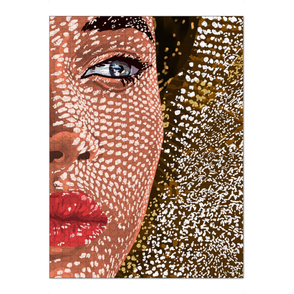 Puzzle Ravensburger "Under The Jute Hat" artboxONE - Menschen