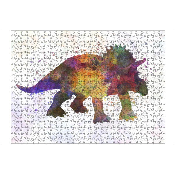 Puzzle Ravensburger "Triceratops in watercolor" artboxONE - Tiere,Abstrakt