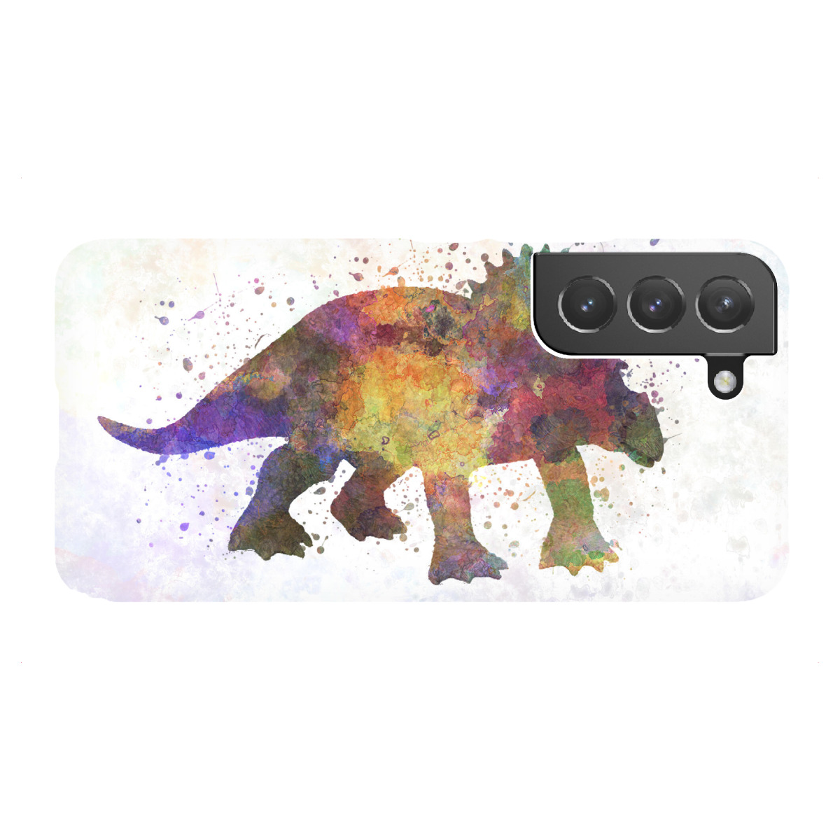 Samsung Galaxy "Triceratops in watercolor" Premium-Case Handyhülle artboxONE
