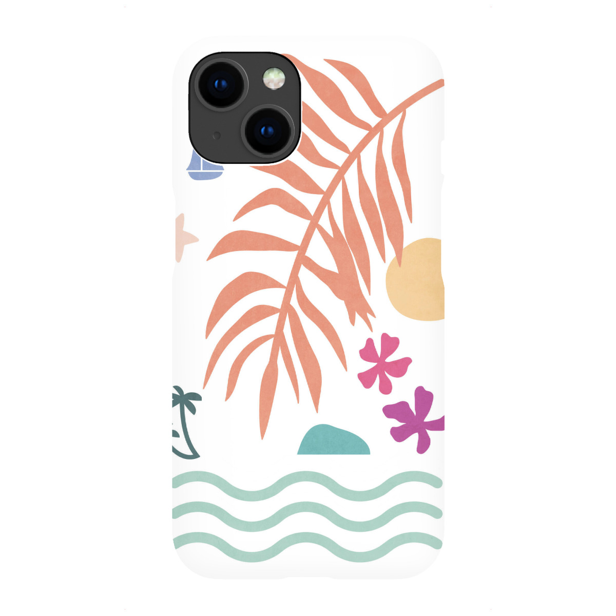 "Simple Tropical Paradise Shapes"für iPhone - Premium-Case Handyhülle artboxONE