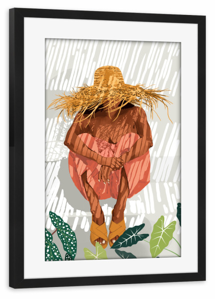 Poster mit Rahmen schwarz "Bohemian Vacay" artboxONE - Menschen