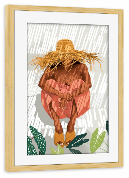 Poster mit Rahmen kiefer "Bohemian Vacay" artboxONE - Menschen