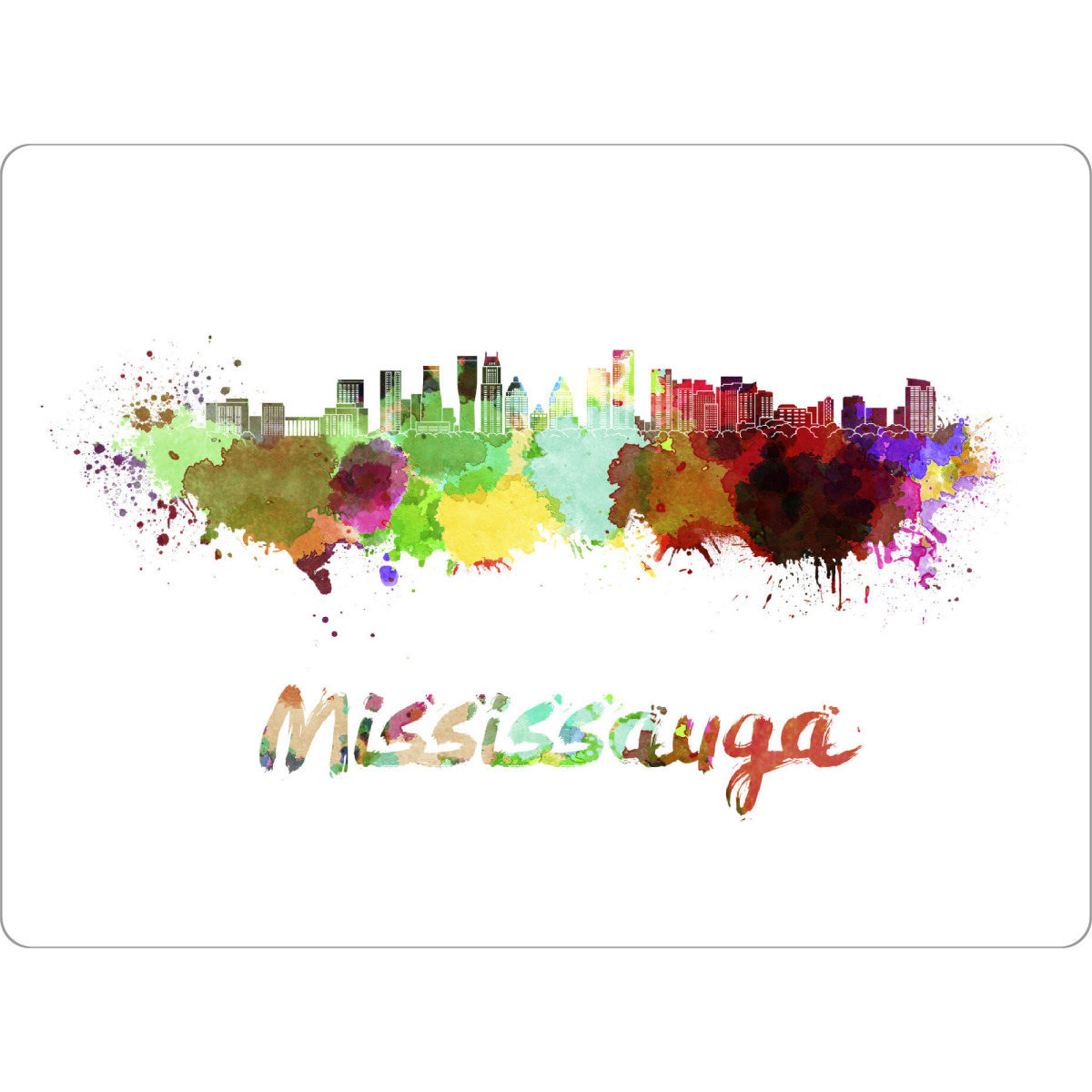 Tischset "MISSISSAUGA skyline in watercolor" artboxONE - Städte,Abstrakt,Architektur