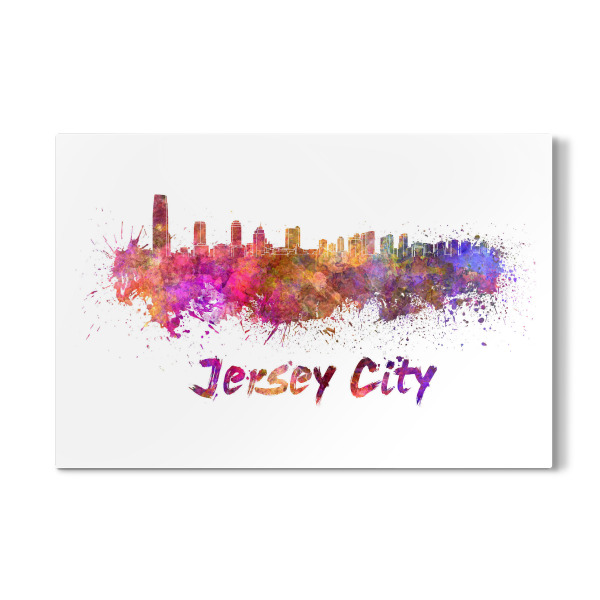 Galerie-Print "JERSEY CITY skyline in watercolor" 30x20 cm artboxONE