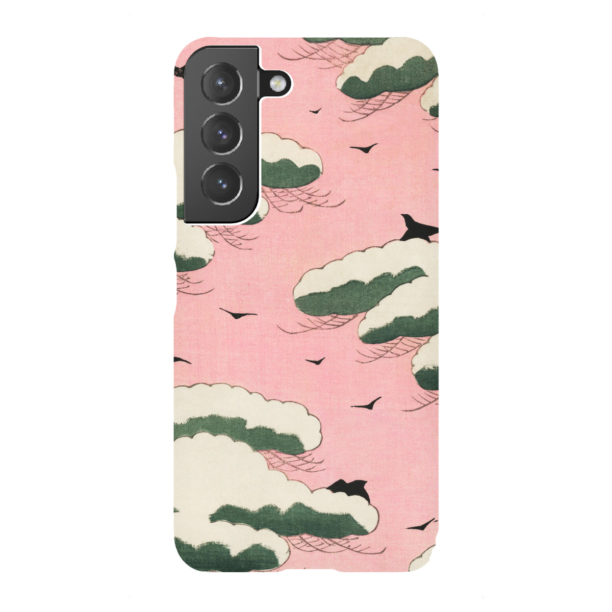 "Bird flying through pink sky"für Samsung Galaxy - Premium-Case Handyhülle artboxONE