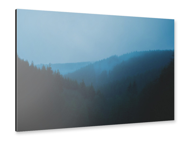 Alu-Dibond "Der Nebelwald" 30x20 cm artboxONE