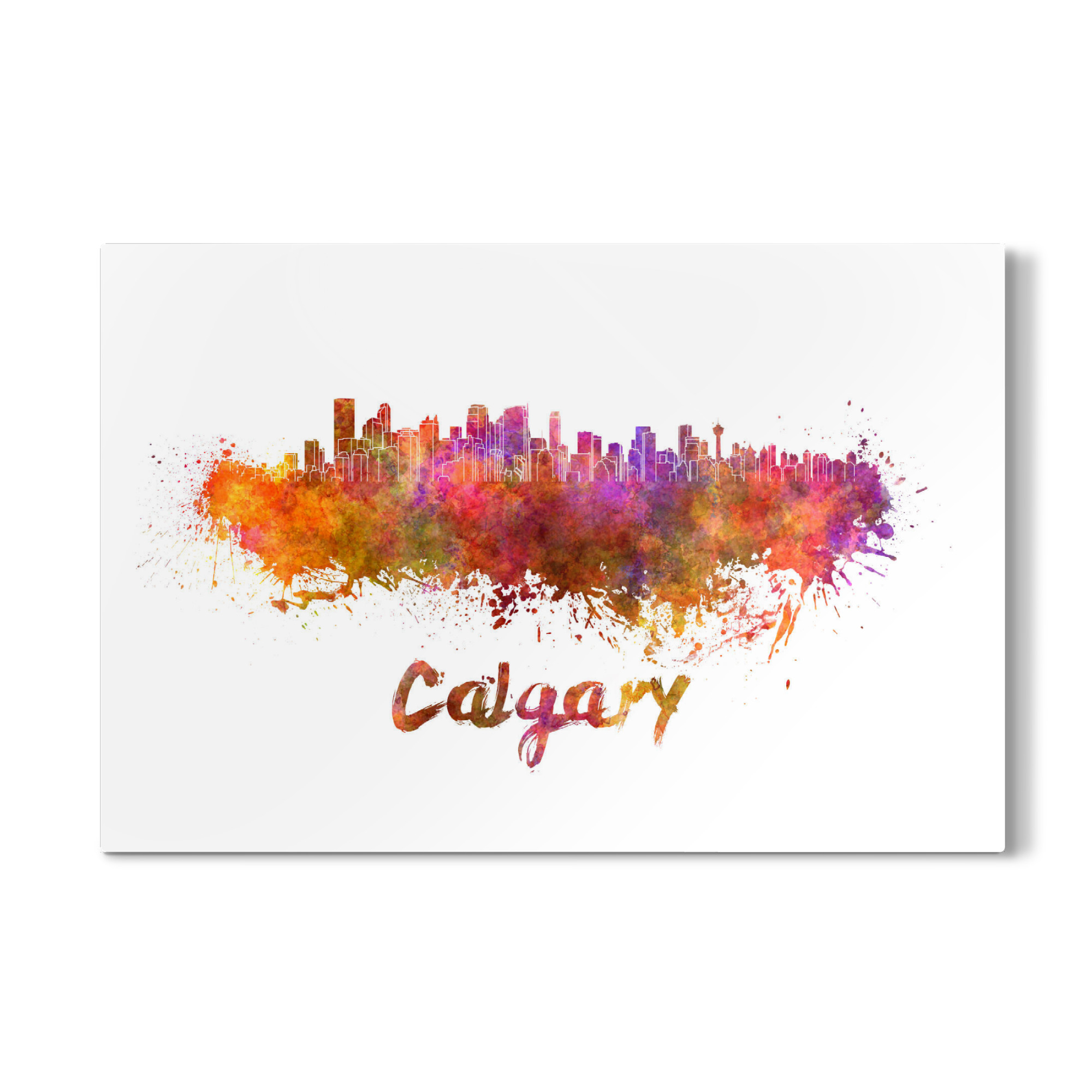 Galerie-Print "CALGARY skyline in watercolor-b" 30x20 cm artboxONE