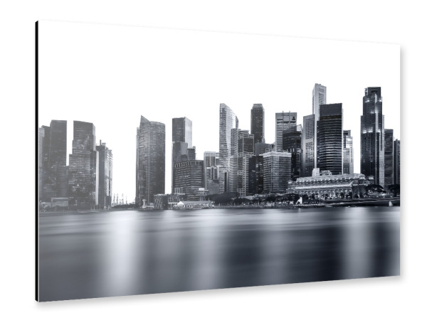 Alu-Dibond "Singapore Buildings" 30x20 cm artboxONE