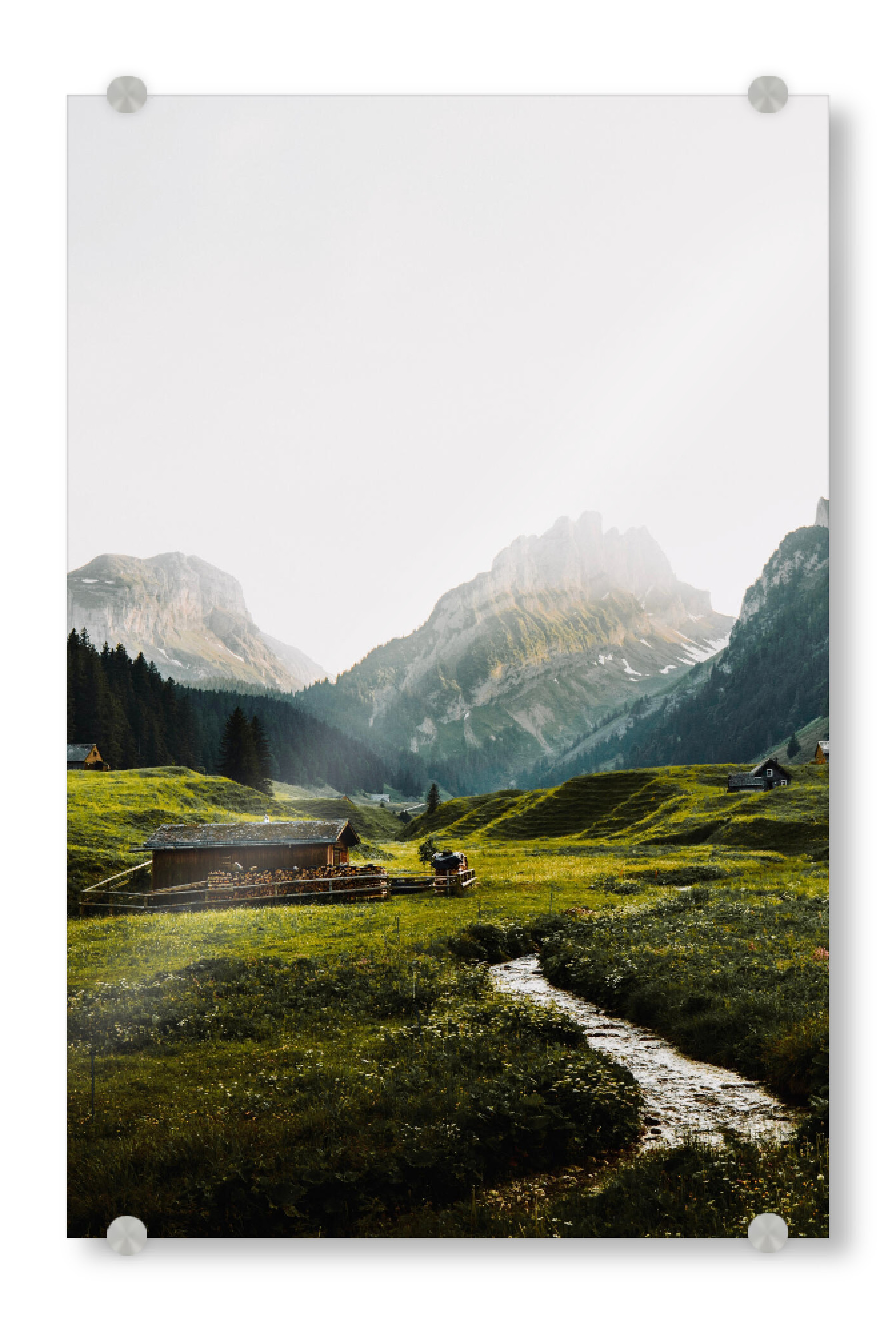 Acrylglasbild "Grüne Landschaft in Appenzell" artboxONE - Natur,Reise