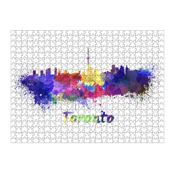 artboxONE Puzzle "TORONTO skyline in watercolor-x" artboxONE - Städte,Abstrakt,Architektur