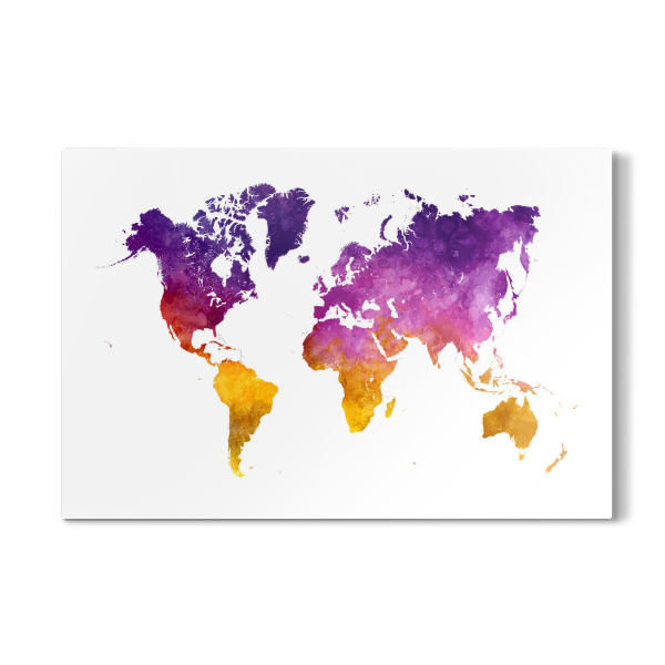 Galerie-Print "Watercolor world map-ab" 30x20 cm artboxONE
