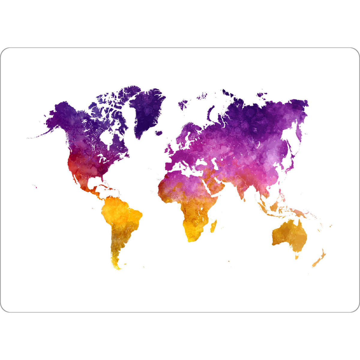 Tischset "Watercolor world map-ab" artboxONE - Abstrakt,Kartografie