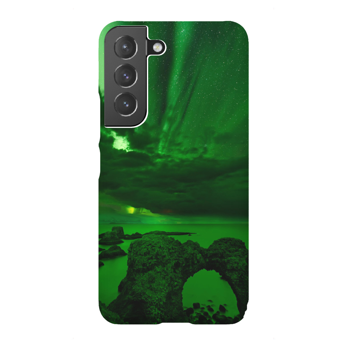 "Polarlicht an einem Felsentor"für Samsung Galaxy - Premium-Case Handyhülle artboxONE