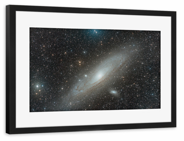 Poster mit Rahmen schwarz "Die Andromeda-Galaxie (M31)" artboxONE - Galaxy