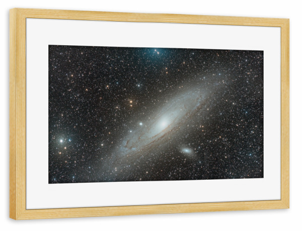 Poster mit Rahmen kiefer "Die Andromeda-Galaxie (M31)" artboxONE - Galaxy