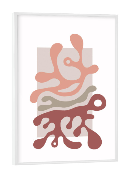 Poster mit weißem Rahmen "Twisted Beats - The Beginning" artboxONE - Abstrakt