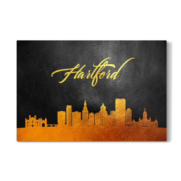 Galerie-Print "Hartford Connecticut Gold" 30x20 cm artboxONE
