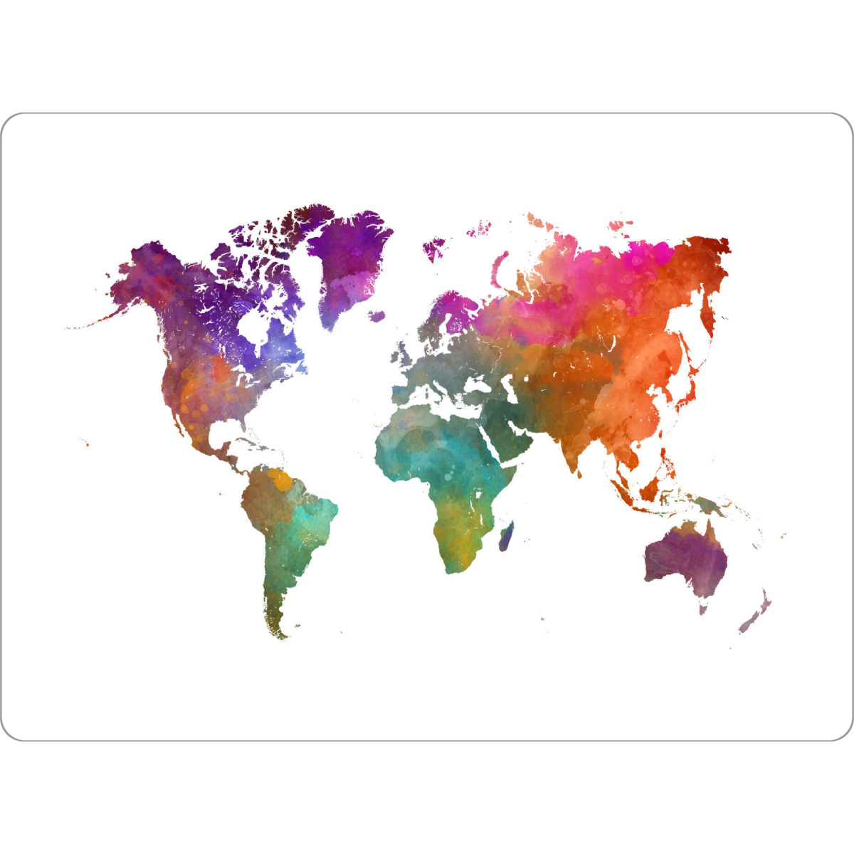 Tischset "Watercolor world map-ag" artboxONE - Abstrakt,Kartografie