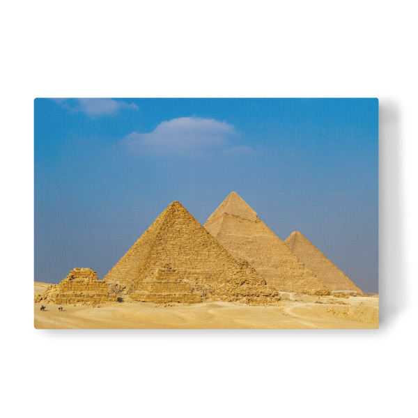 Leinwandbild "Die Pyramiden von Gizeh" artboxONE - Architektur - Pyramide,ägypten,Pharao,Pyramiden,Sahara,Wüste,Antike,Kairo,Gizeh,Weltwunder
