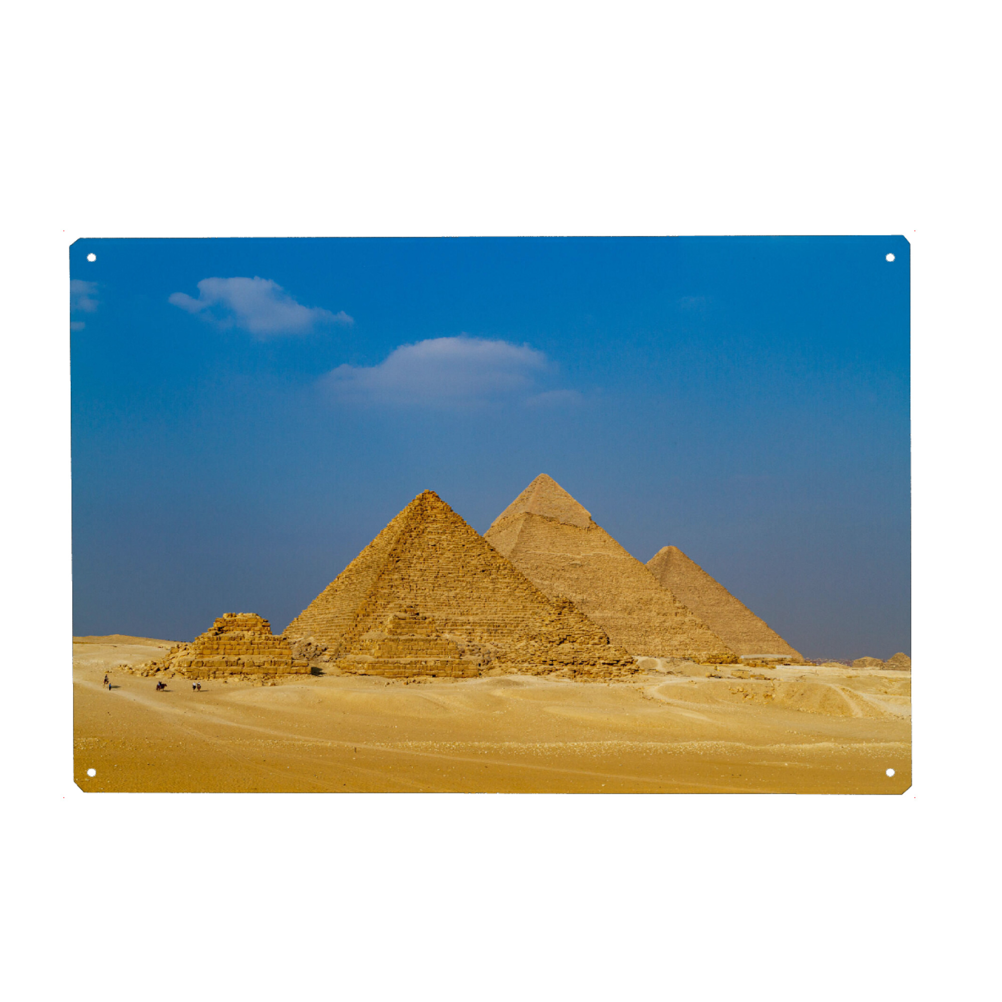 Holzbild "Die Pyramiden von Gizeh" artboxONE - Architektur - Pyramide,ägypten,Pharao,Pyramiden,Sahara,Wüste,Antike,Kairo,Gizeh,Weltwunder