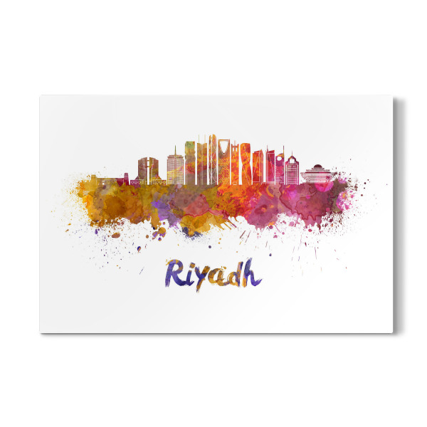 Galerie-Print "RIYADH skyline in watercolor" 30x20 cm artboxONE