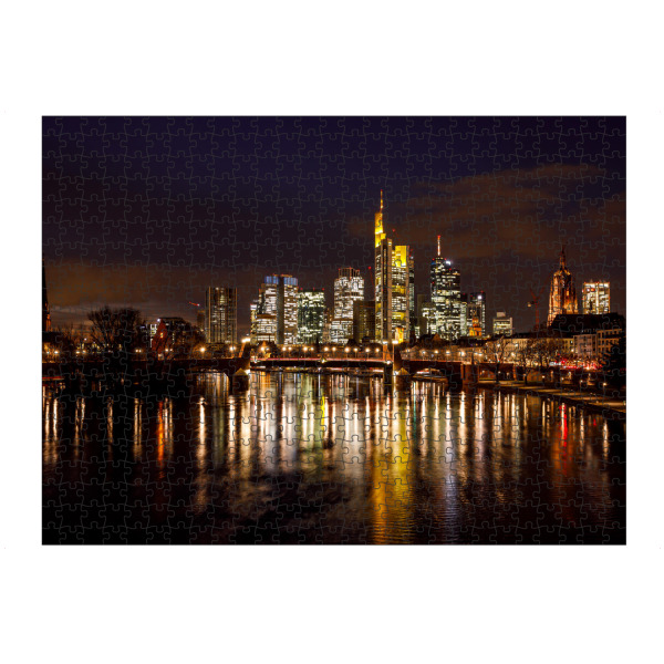 artboxONE Puzzle "Frankfurt bei Nacht" artboxONE - Architektur,Städte / Frankfurt